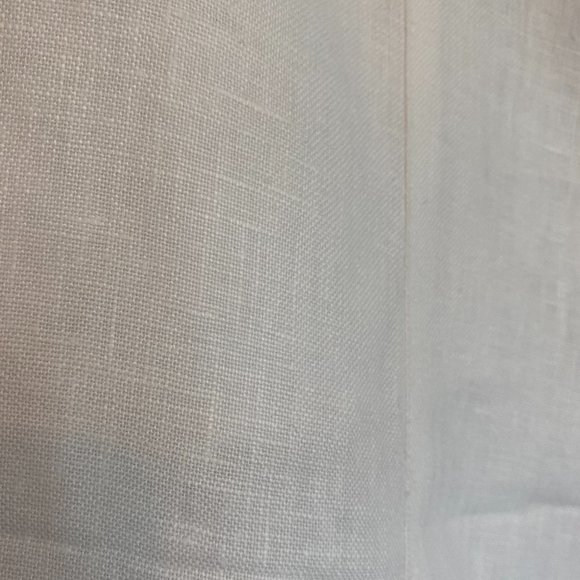 Wide Leg White Linen Pant SZ 8 - Picture 9 of 11